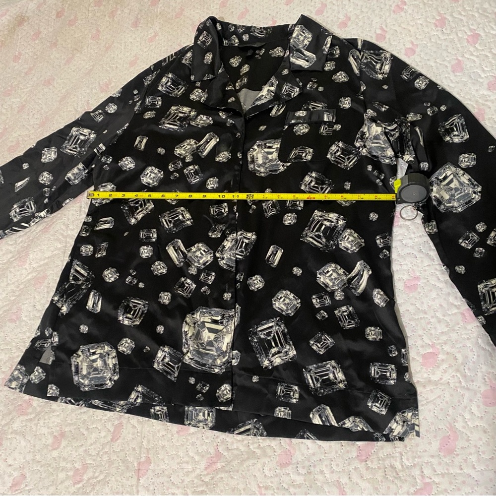Soma Black and White Abstract Lounge Pants Size L - Picture 9 of 15